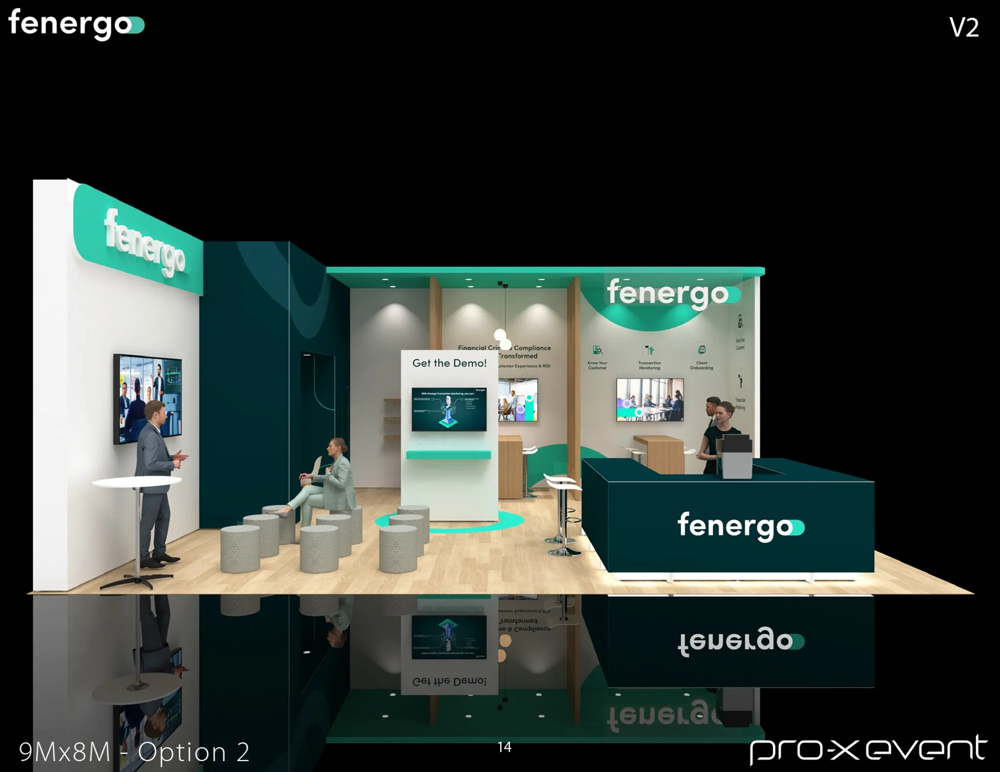 30x30 Péninsule booth design by Pro-X Exhibits